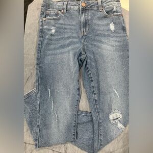 Kendall & Kylie Light Blue Distressed Skinny Jeans